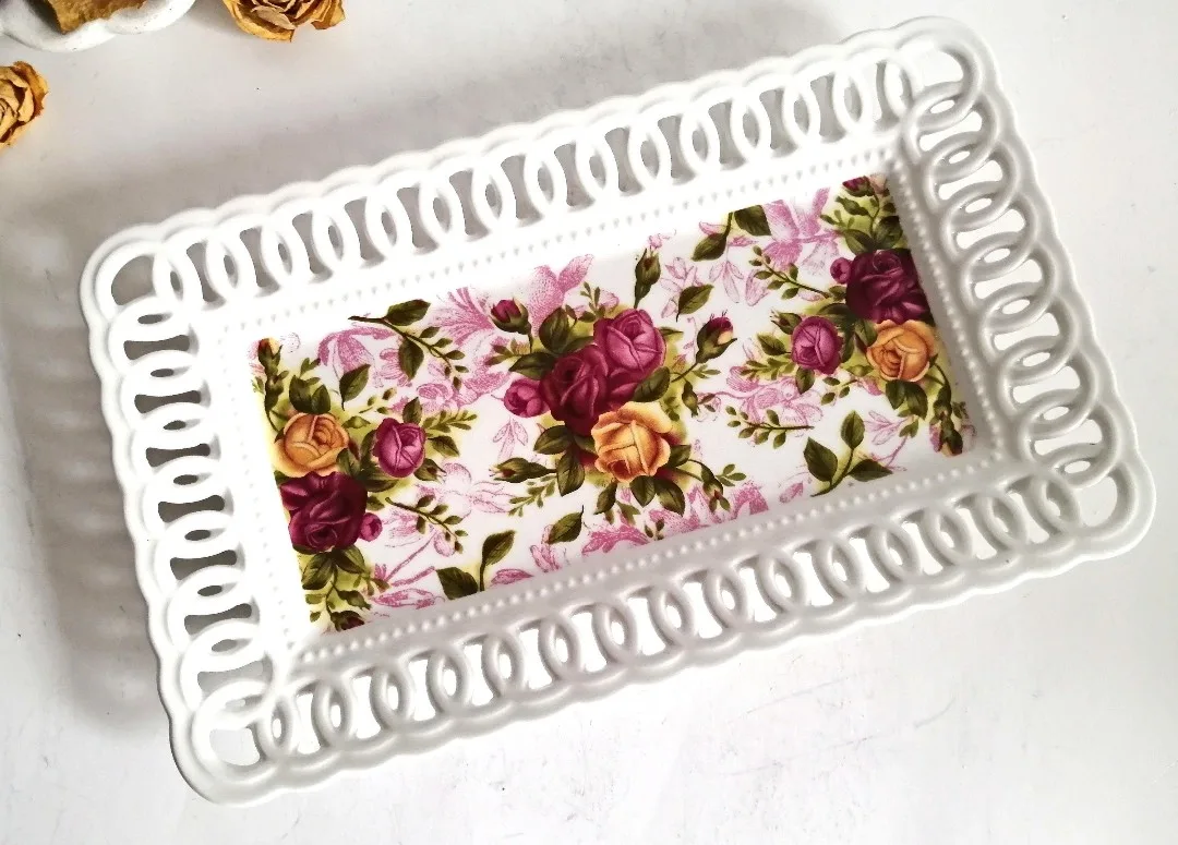 Royal Albert Porcelain Dish ~ Perfume Display Tray image indicator(9)