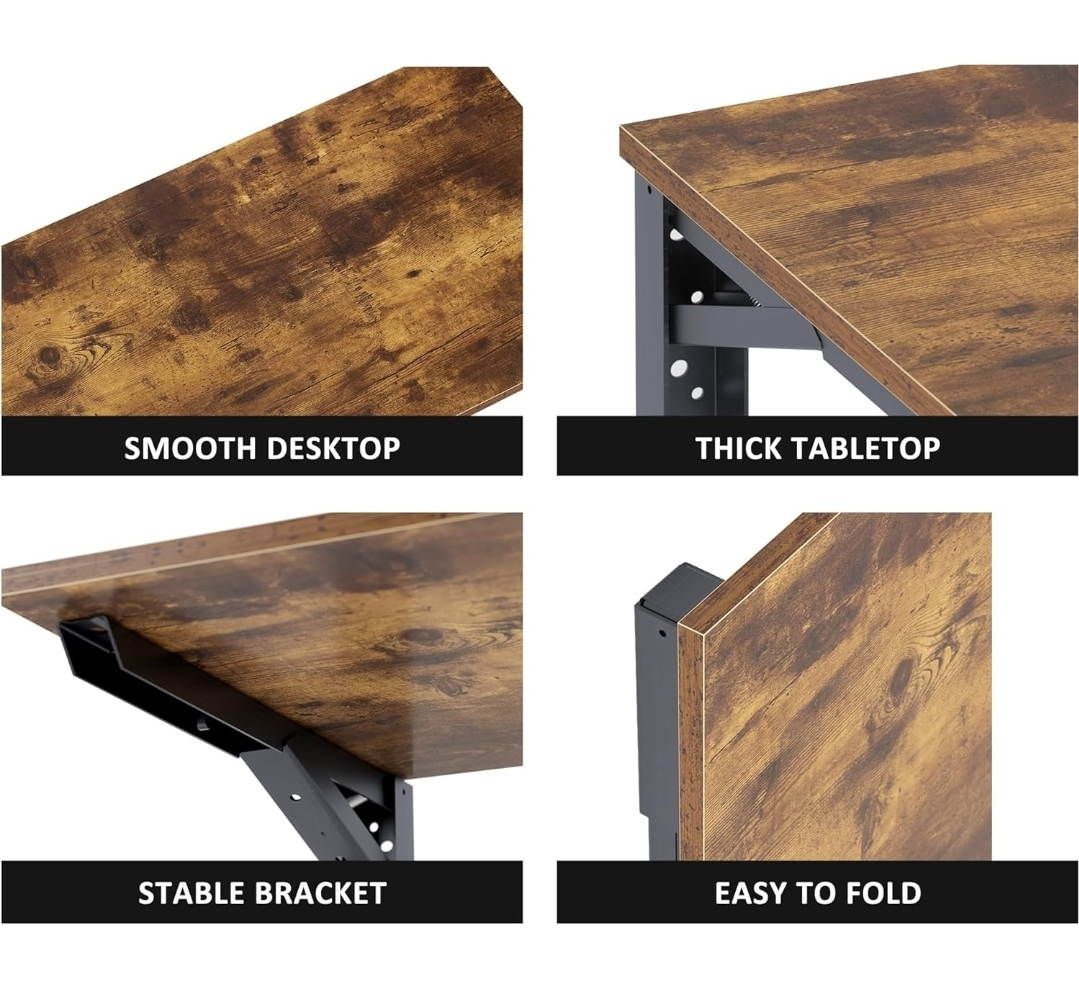 Foldable Wall Mounted Desk - 30" x 19.7" - photo 3