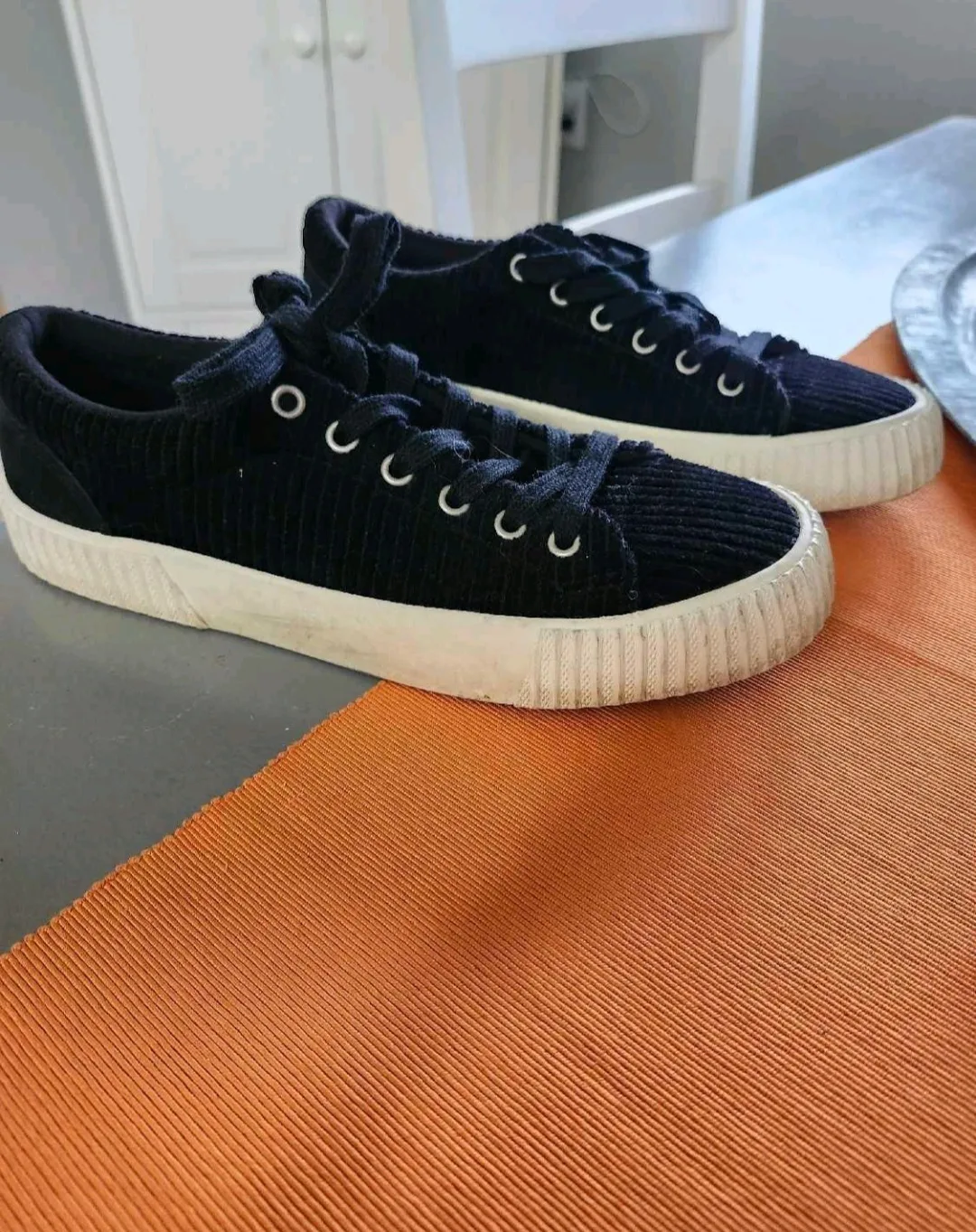 Black Corduroy Sneakers thumbnail