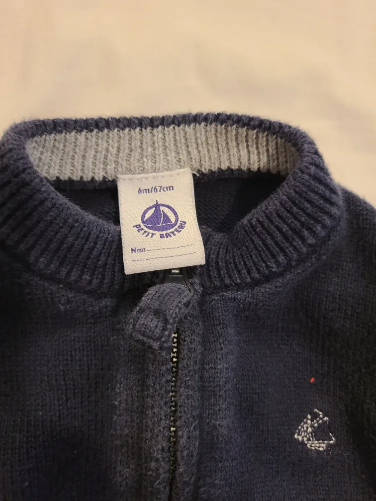 Petit Bateau Cardigan - 6m/67cm image indicator(2)