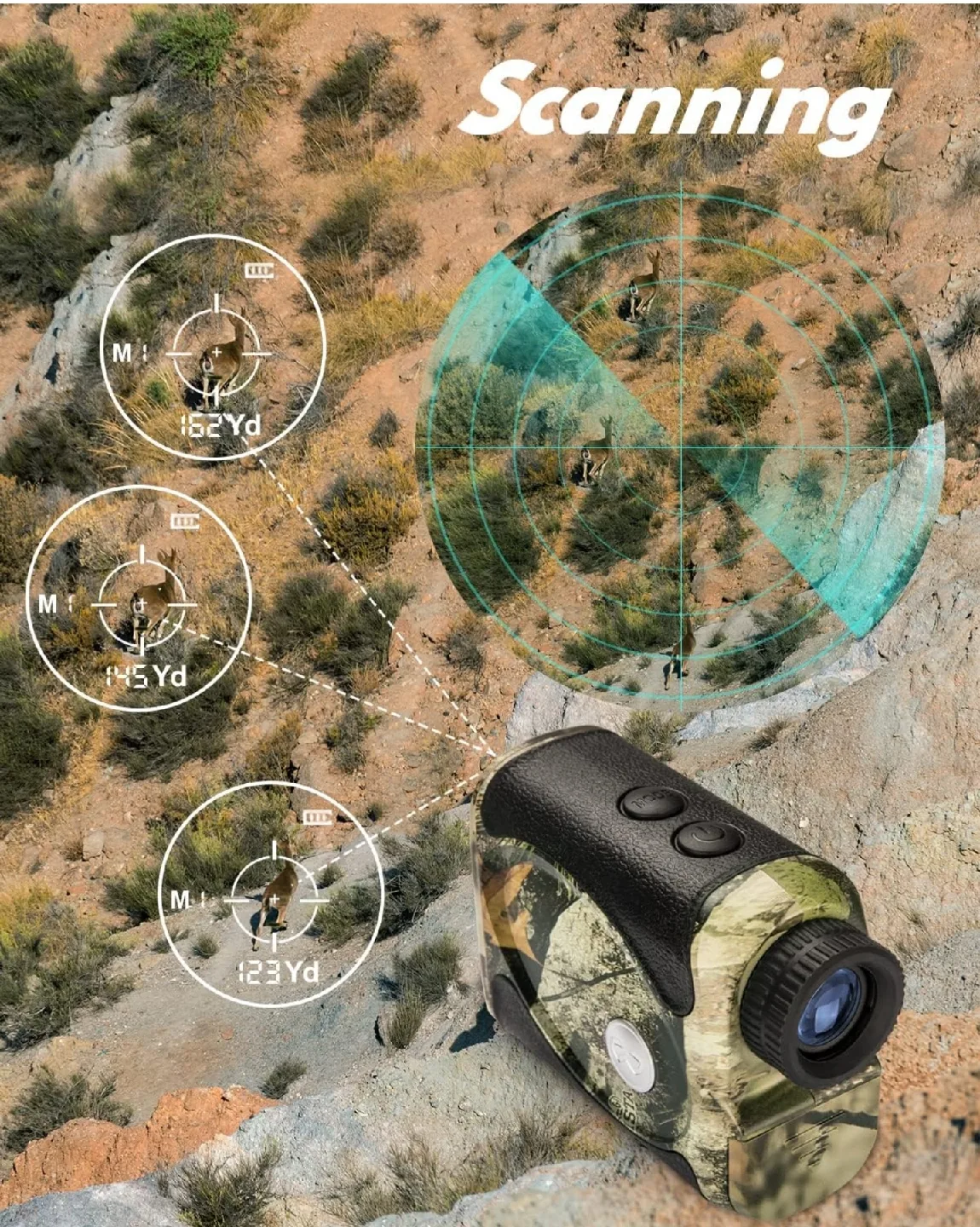 Hunting Rangefinder - 800 Yards image indicator(4)