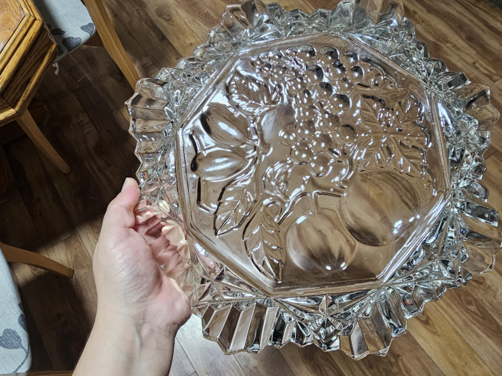 Vintage Clear Glass Fruit Bowl - photo 5