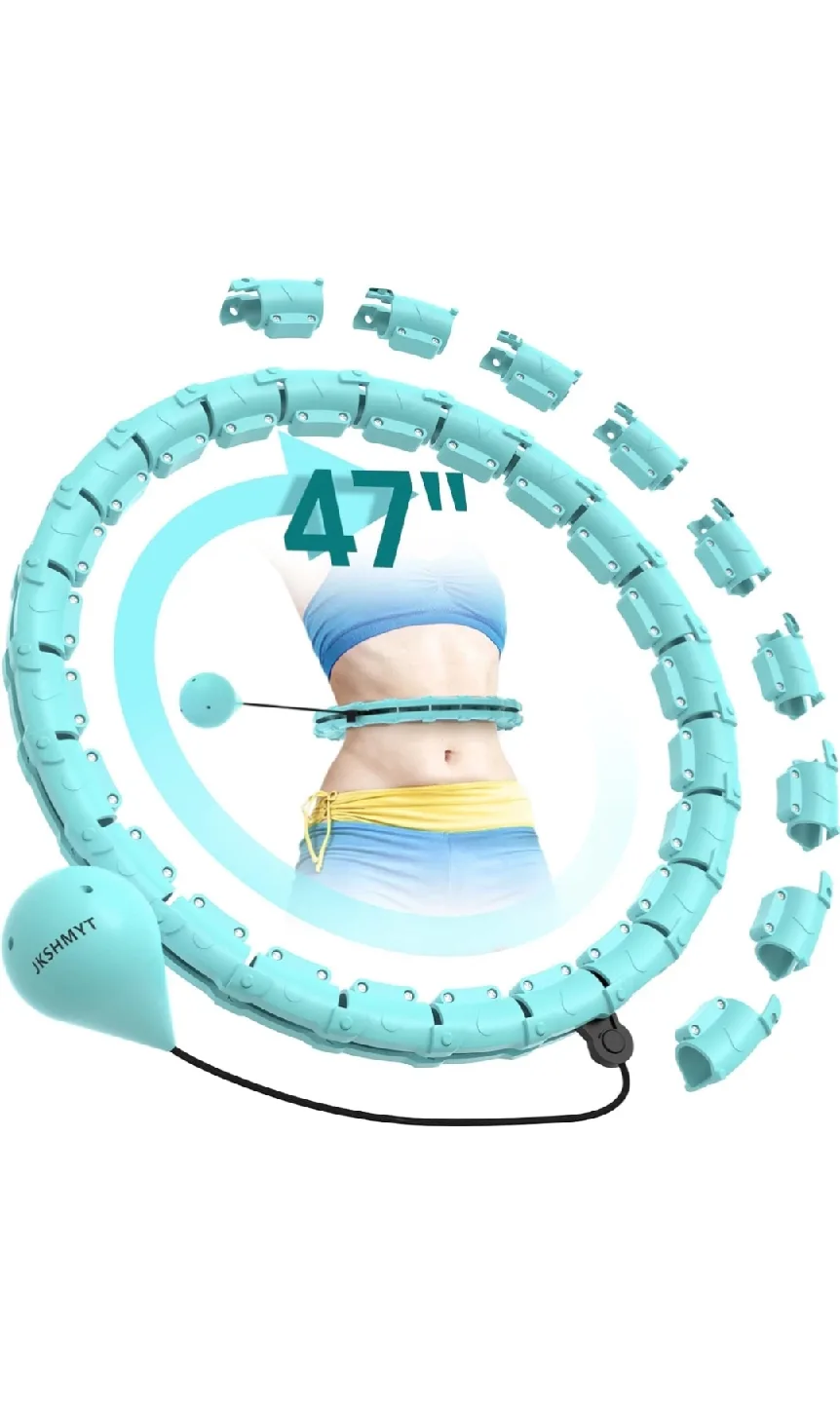 Weighted Hula Hoop - 47 inch, Cyan image indicator(6)