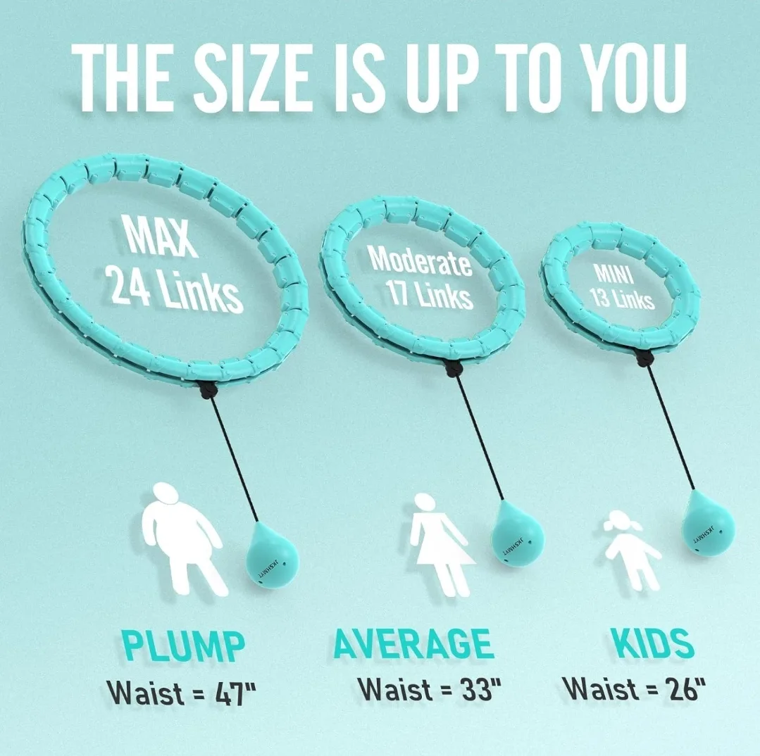 Weighted Hula Hoop - 47 inch, Cyan image indicator(7)