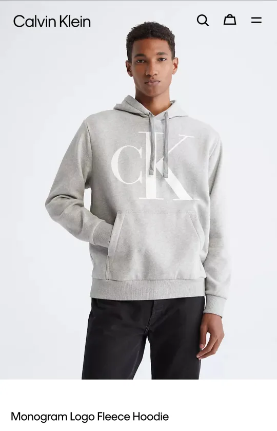 Calvin Klein Monogram Logo Fleece Hoodie and Joggers image indicator(2)