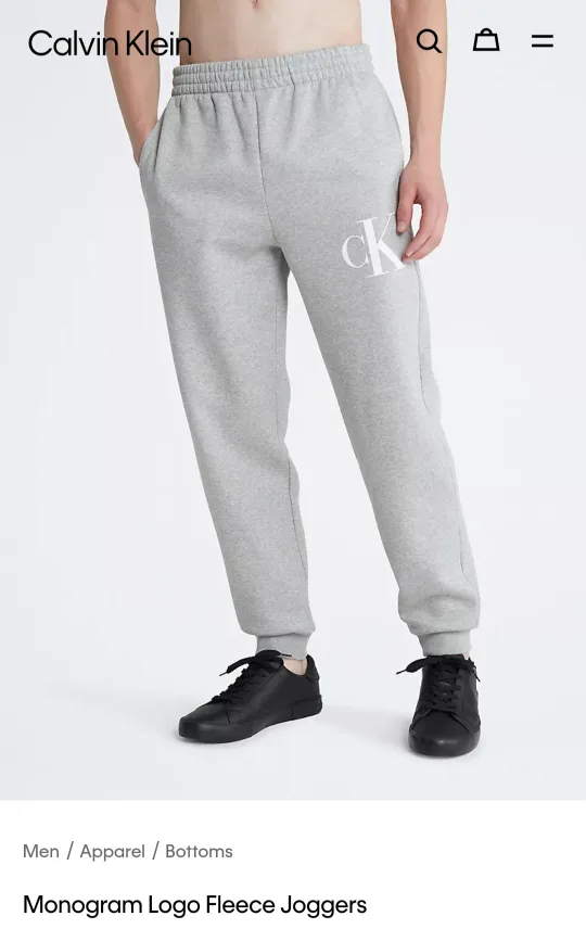 Calvin Klein Monogram Logo Fleece Hoodie and Joggers image indicator(3)