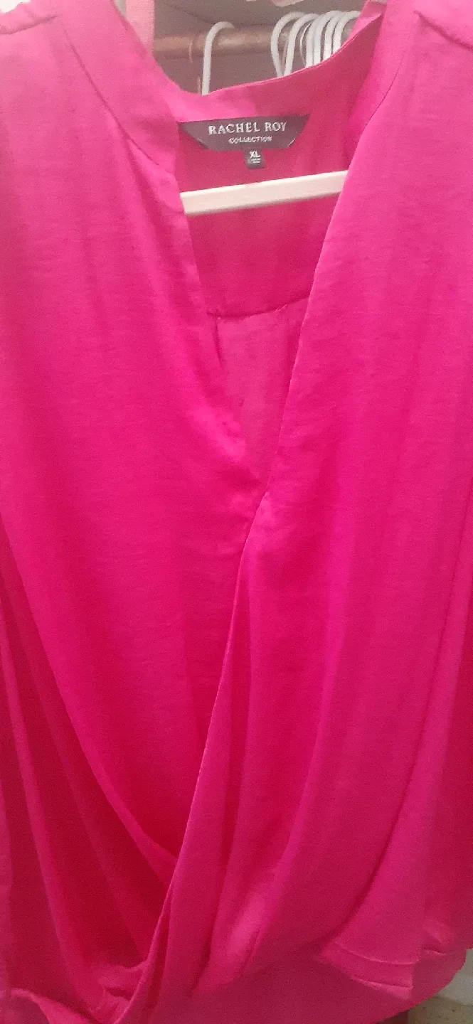 Rachel Roy Collection Pink Top - Size XL thumbnail