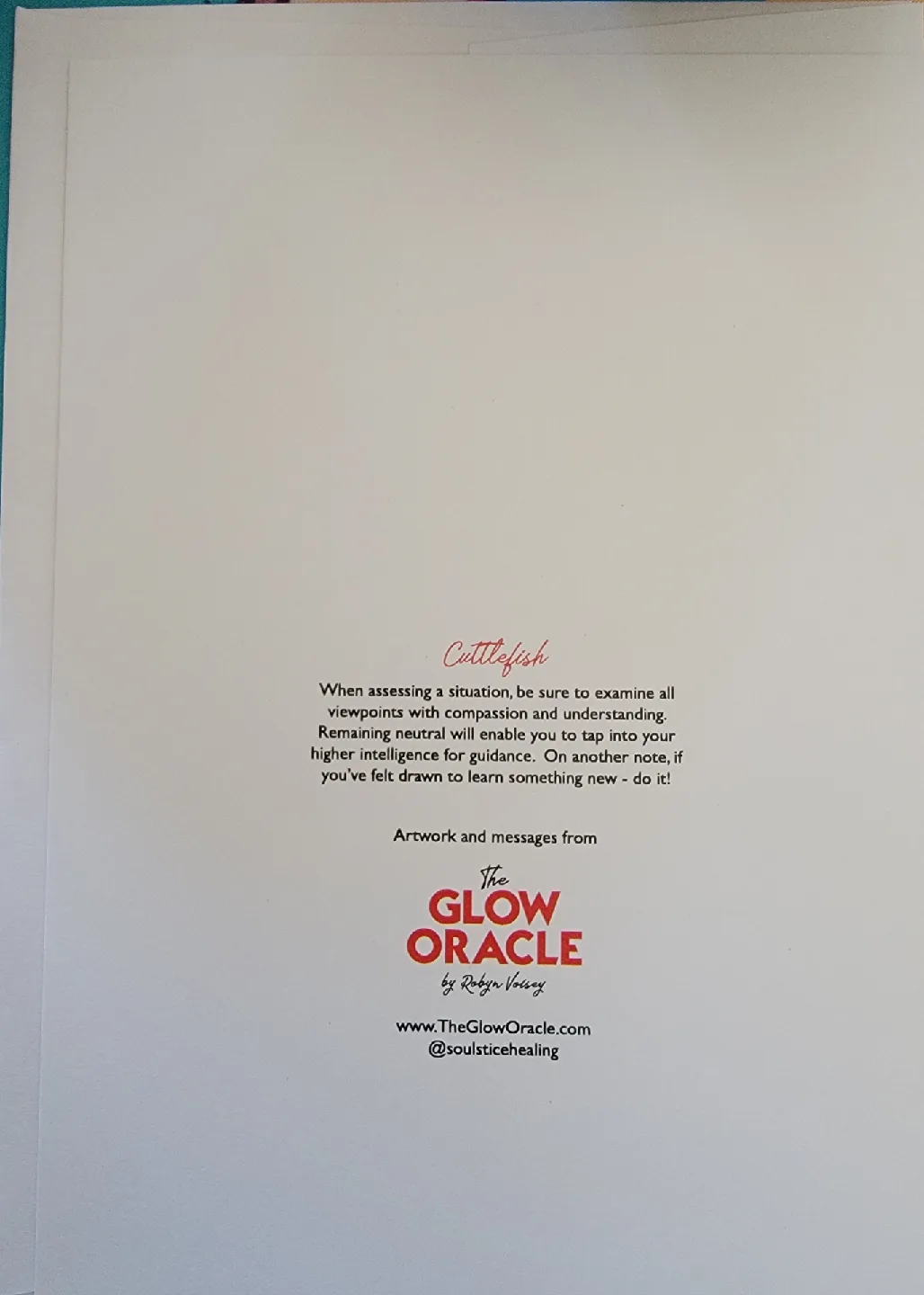 🥕 The Glow Oracle Cuttlefish Card image indicator(2)