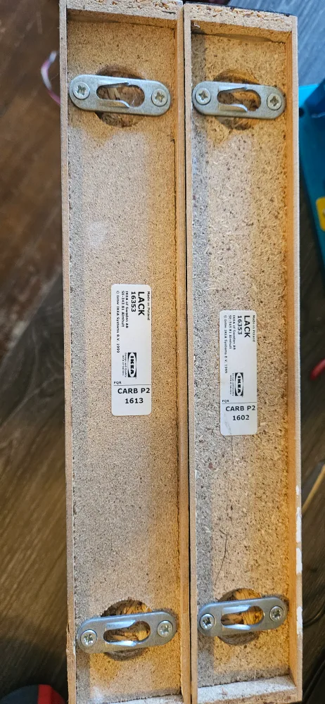 IKEA LACK Shelves - Black and White