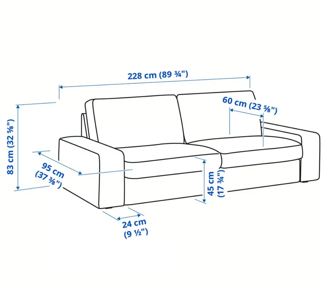 3 Seater IKEA Kivik Sofa image indicator(3)