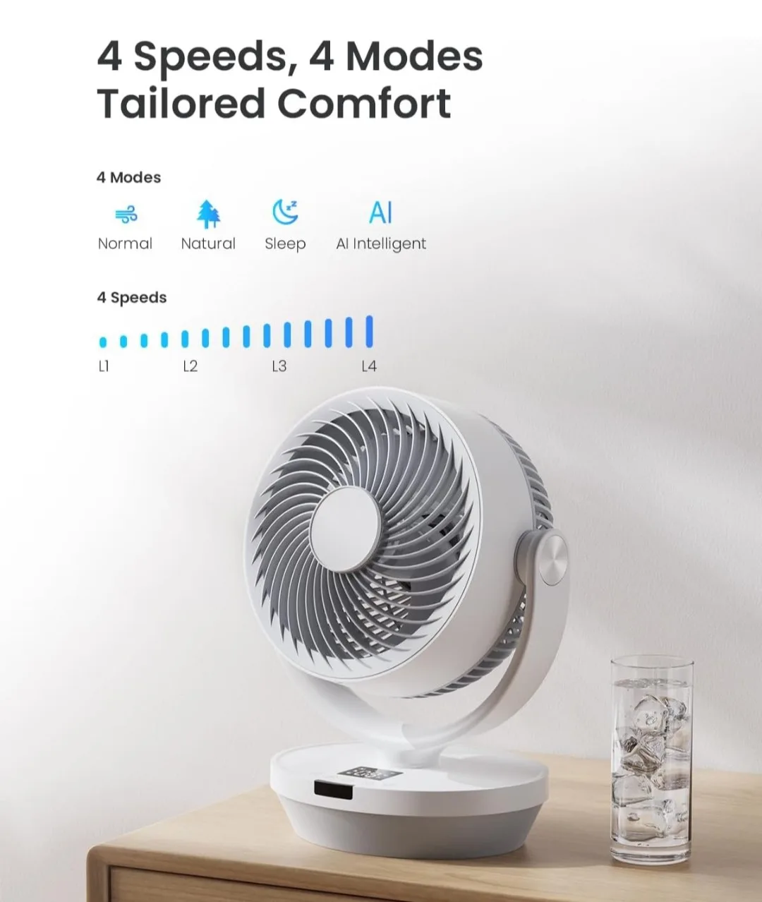 Pntck 13" Air Circulator Fan - Like New! image indicator(7)