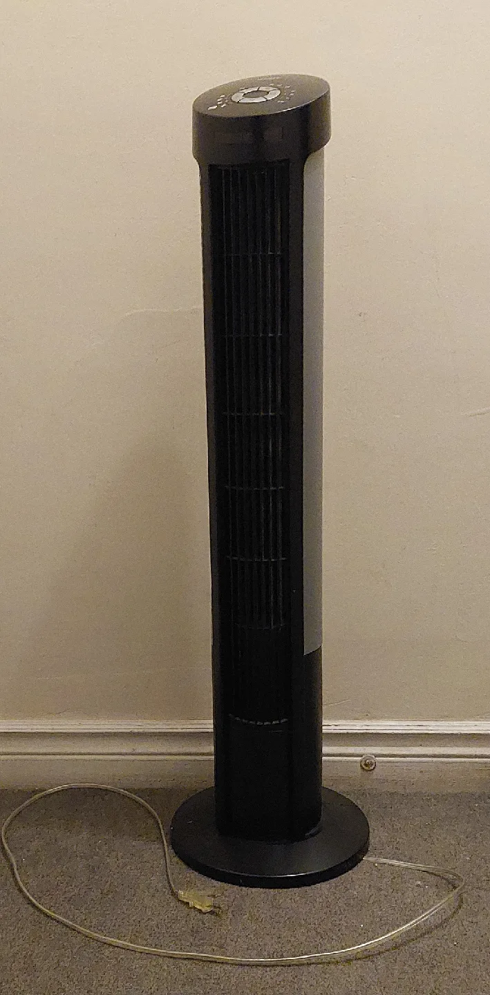 Seville Classics Tower Fan - Black thumbnail