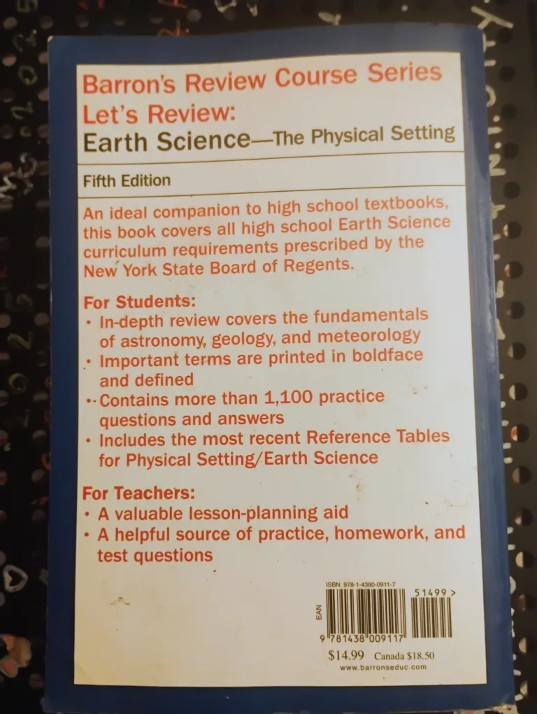 Let's Review: Earth Science - The Physical Setting image indicator(2)