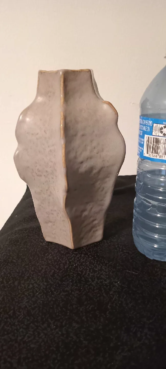 Abstract taupe Ceramic Vase thumbnail