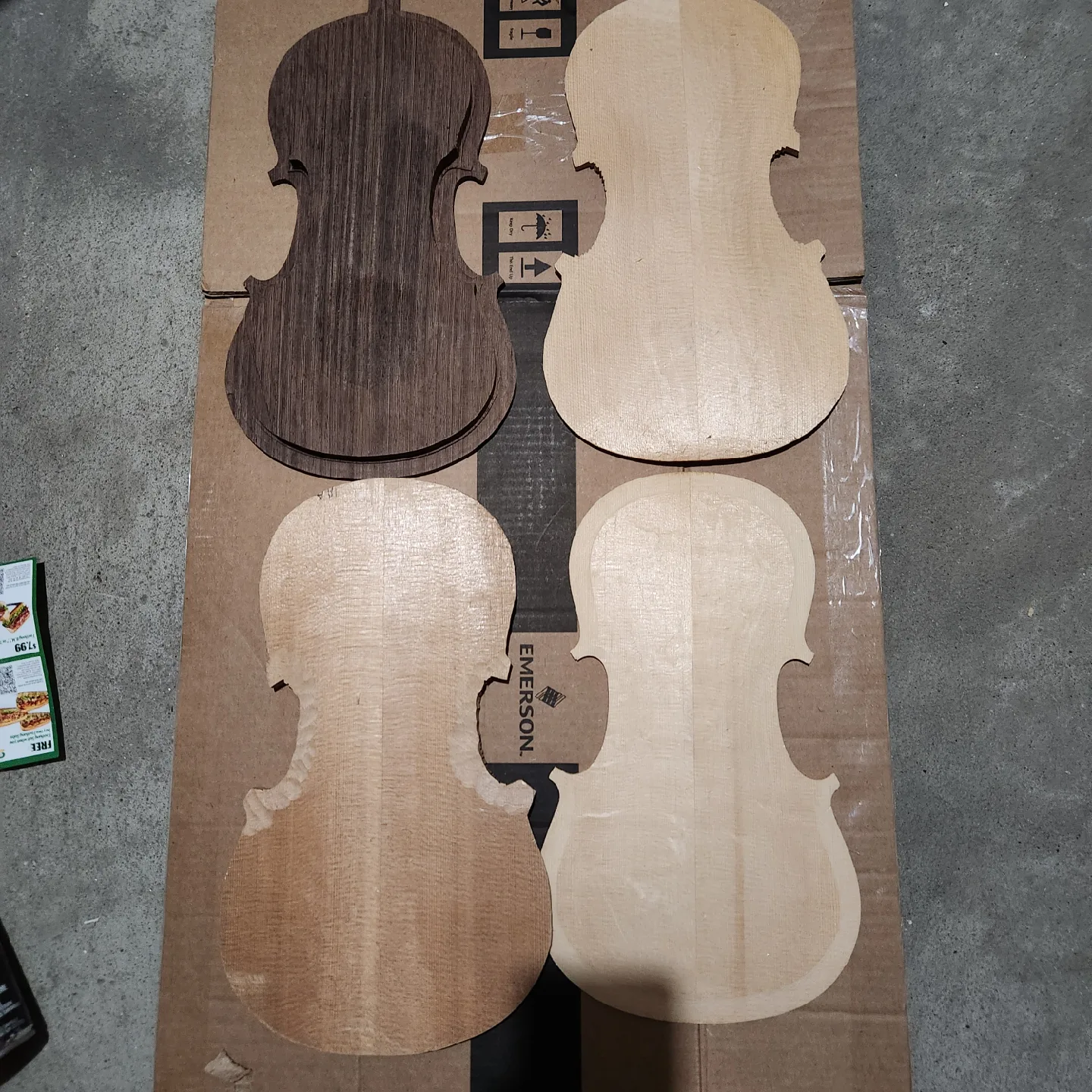Violin/Viola Wood front & Back Plates thumbnail