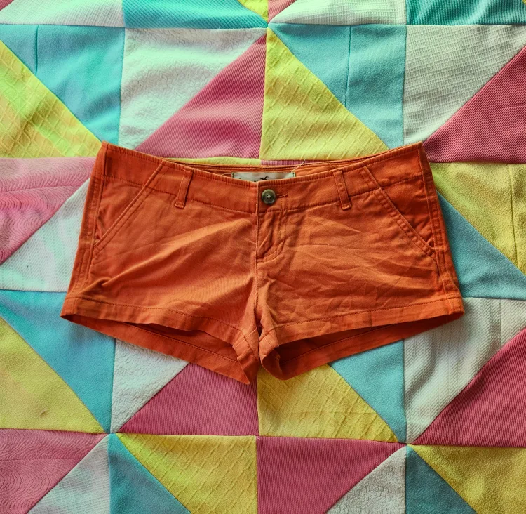 orange 2000s Hollister shorts