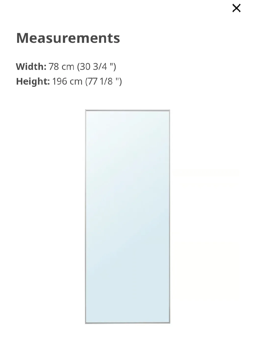 IKEA Hovet Mirror - Aluminum Frame image indicator(4)