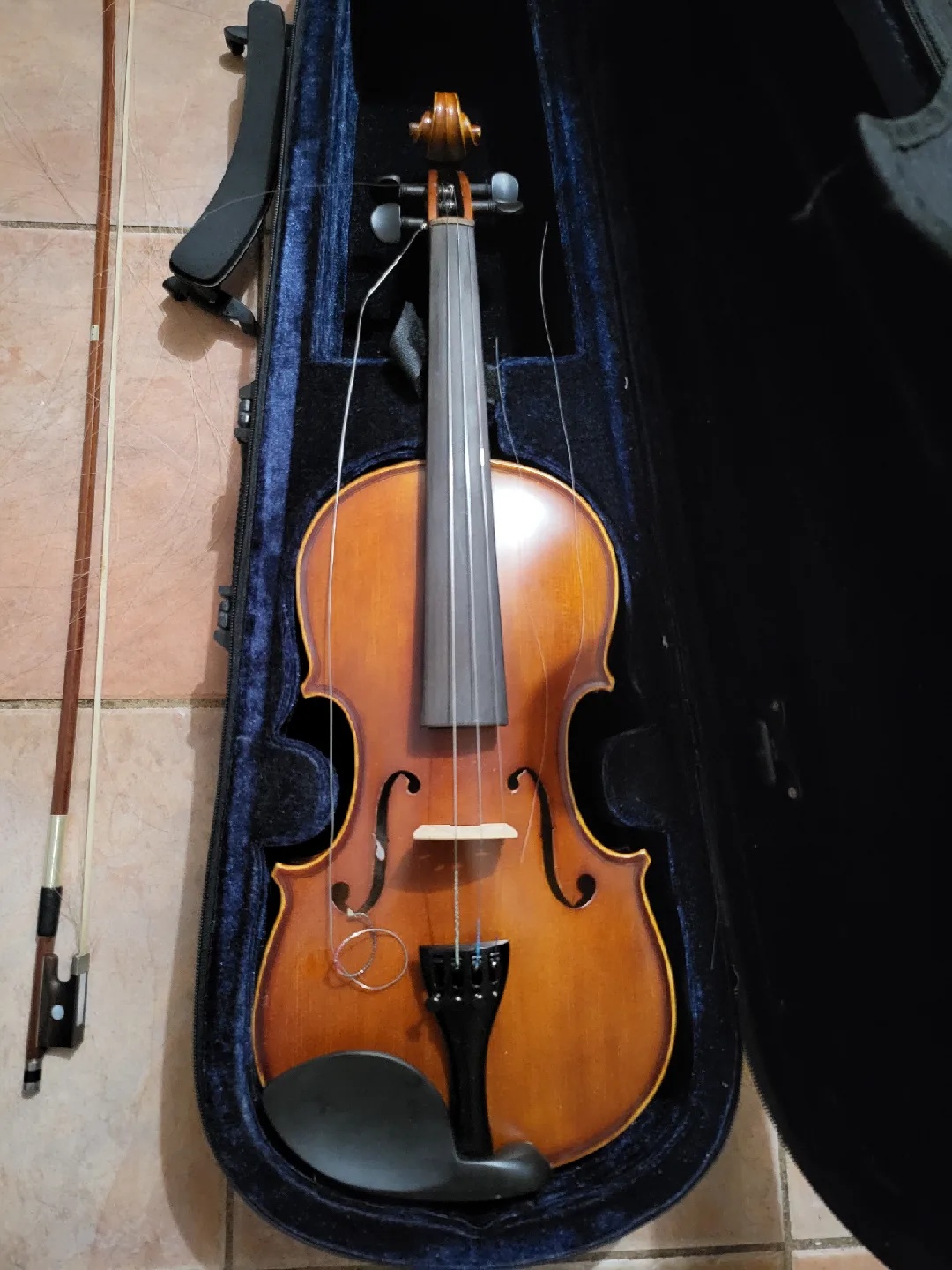 old violin. strings need repair image indicator(2)