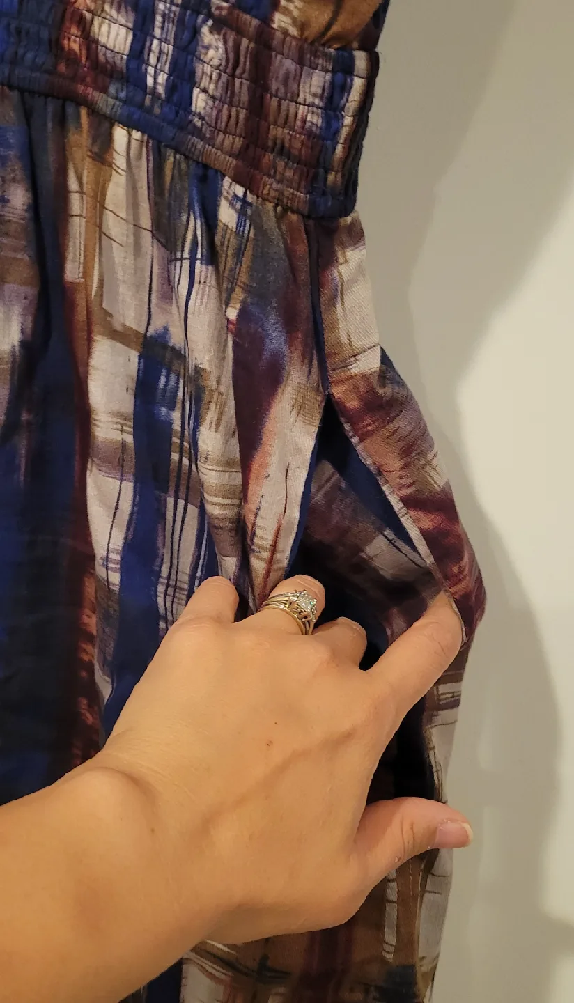 Abstract Print Sleeveless Dress by Akira image indicator(10)