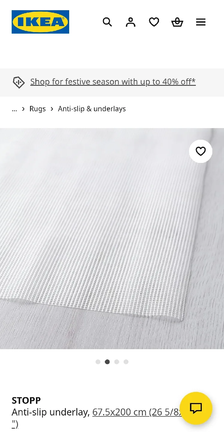 IKEA Stopp Anti-Slip Underlay Rug Pad, New image indicator(6)