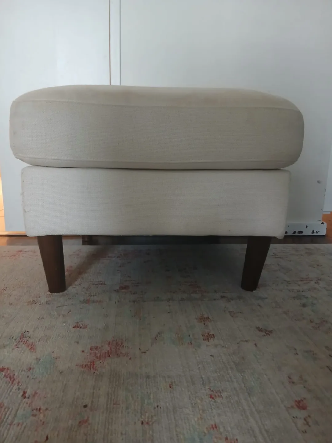 Cozey Cream Fabric Modular Sofa and Ottoman image indicator(2)