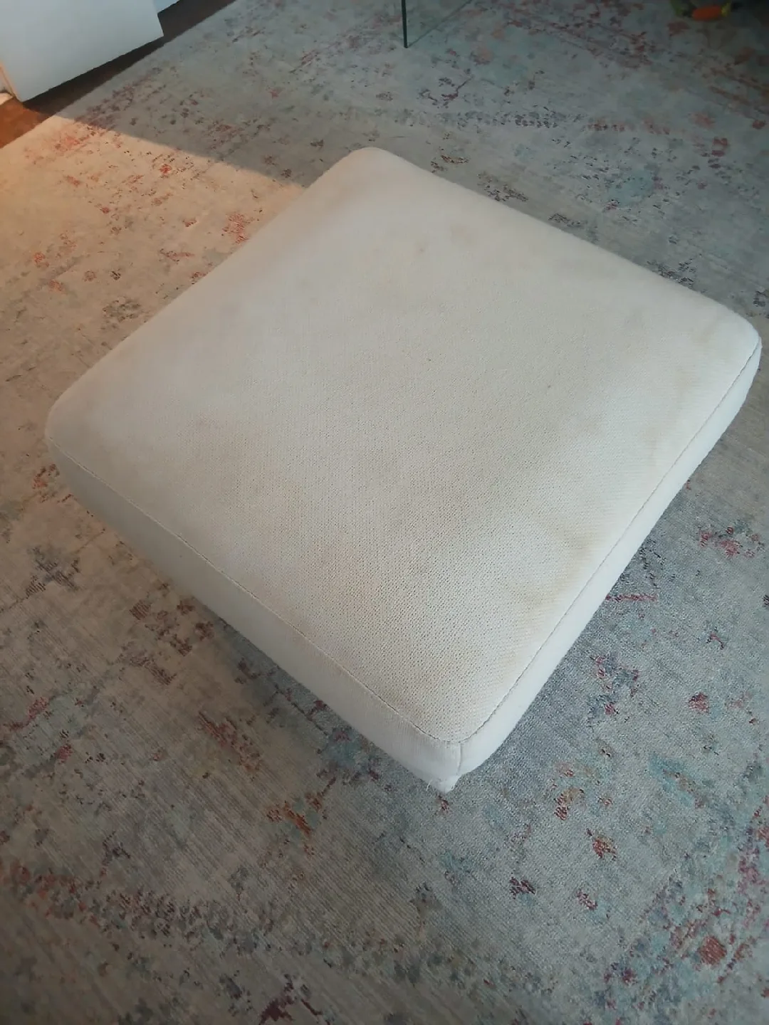 Cozey Cream Fabric Modular Sofa and Ottoman image indicator(3)