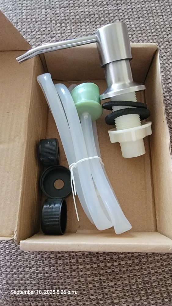 Stainless Steel Kitchen Sink Soap Dispenser image indicator(2)