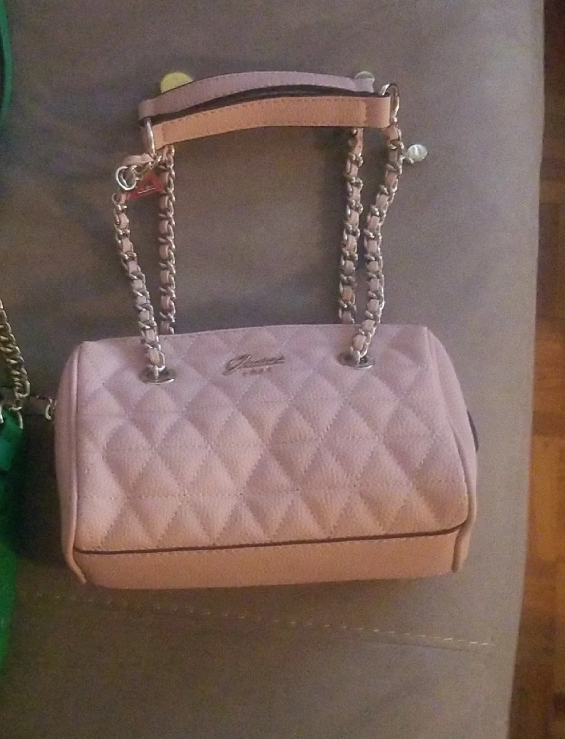 Guess Pink Quilted Handbag thumbnail