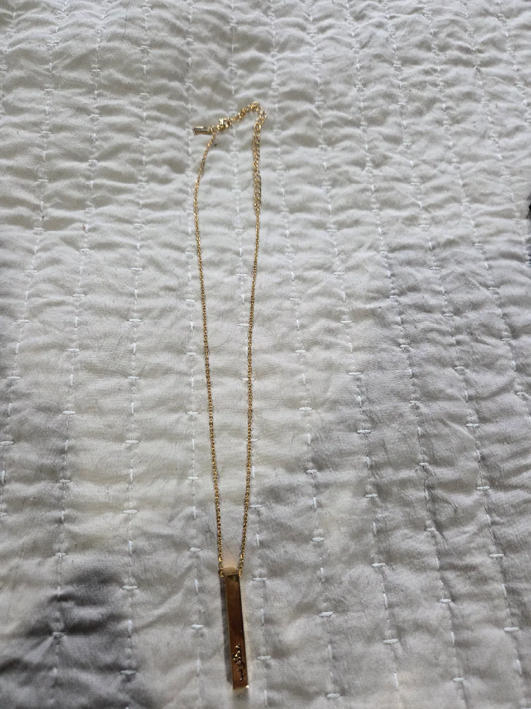 Nominal "It's Written" Gold Bar Necklace thumbnail