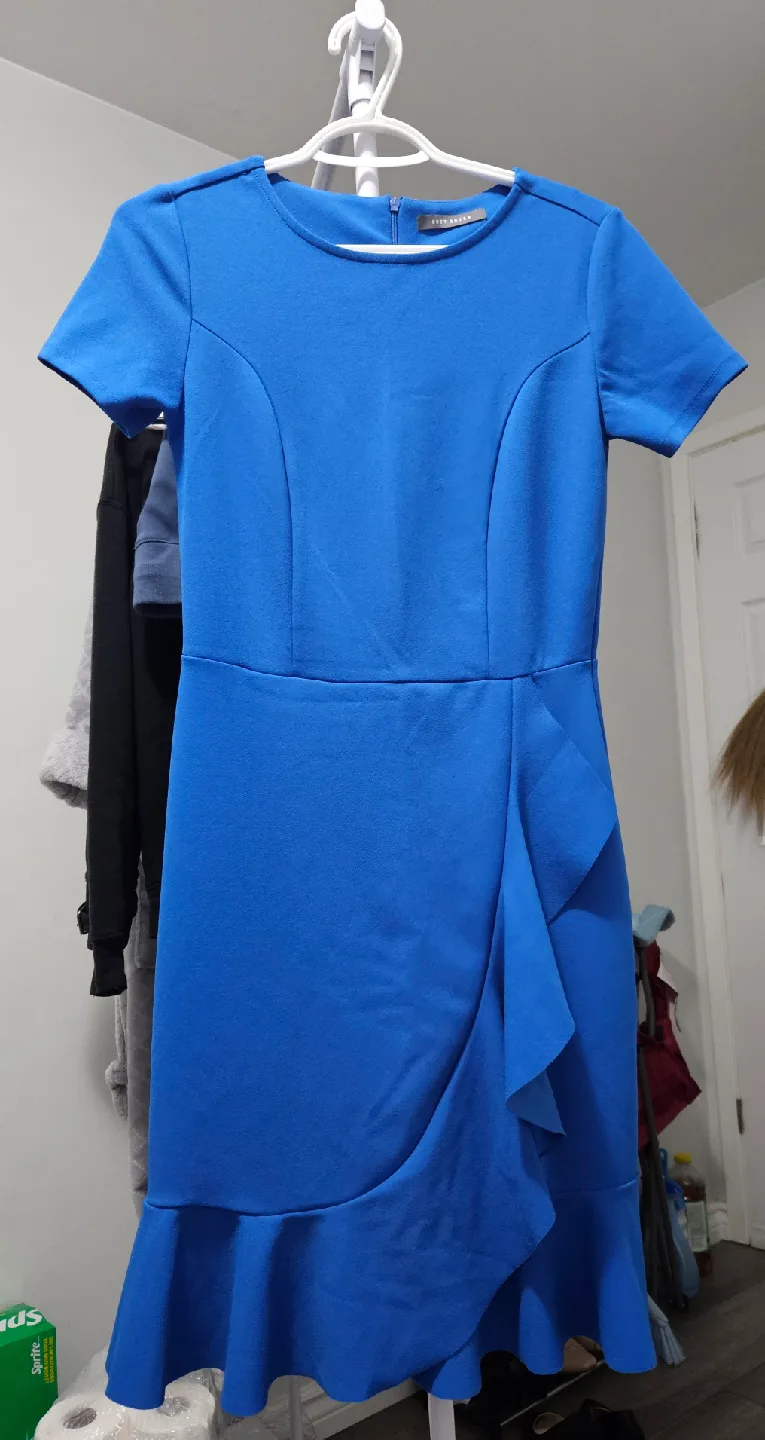 Suzy Shier Mini Blue Dress thumbnail