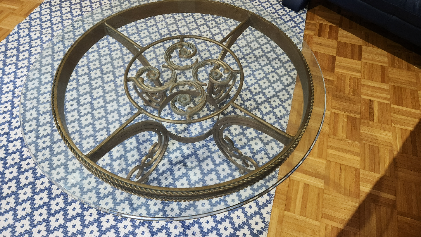Round Glass Top Coffee Table - photo 3