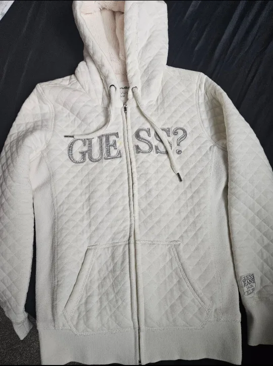 Guess Quilted Zip-Up Hoodie - Size S image indicator(7)