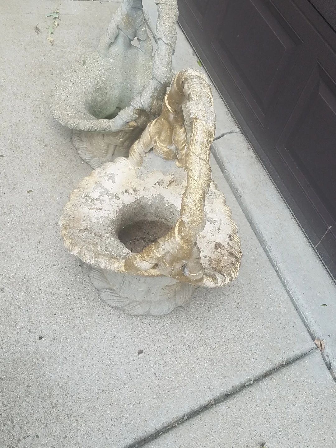 Concrete Basket Planter Set - photo 3