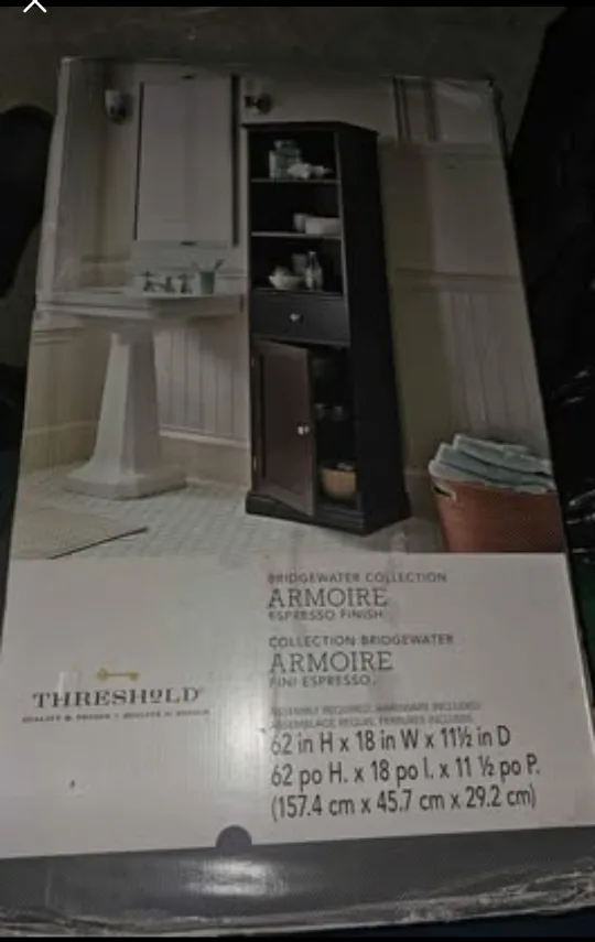 Threshold Bridgewater Collection Armoire - Espresso image indicator(2)