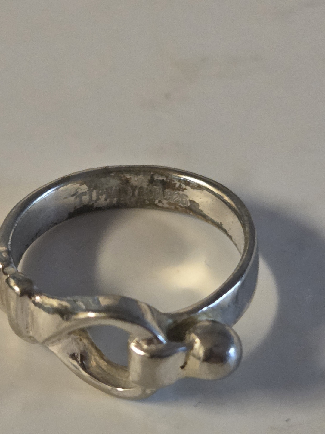 Silver Hook Ring size 7 - photo 3
