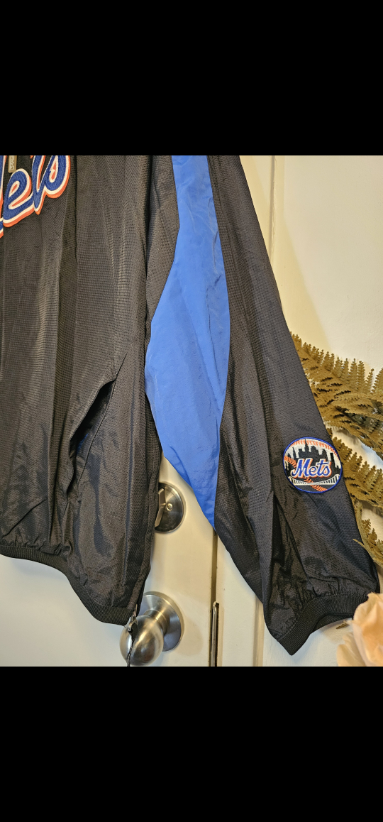 XL Vintage New York Mets MLB Baseball 1/4 Zip Jacket - photo 5