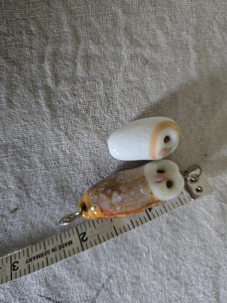 Two glass Owl Charms - photo 3