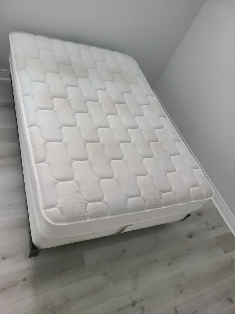 Full/QUEEN Size mattress, Box Spring and floor frame