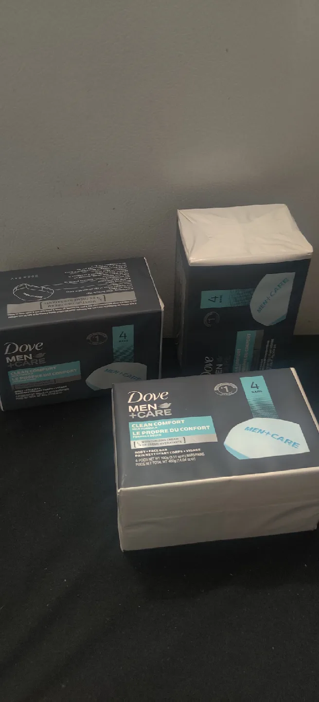 New Dove Men+Care Clean Comfort Bar Soap x 3packs) thumbnail