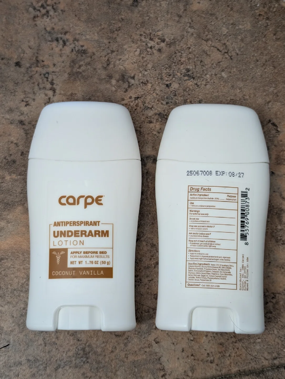 Brand New Carpe Antiperspirant Underarm Lotion - Coconut Vanilla thumbnail