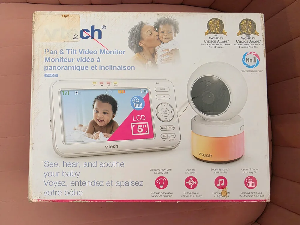 VTech VM5463 Pan & Tilt Video Baby Monitor image indicator(2)
