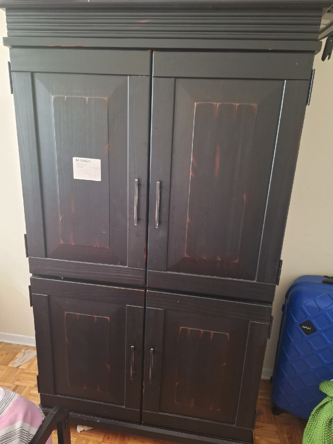 Dark Brown Wooden Armoire - photo 2