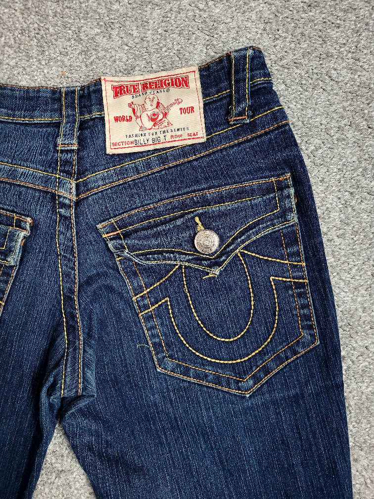 True Religion low rise flare jeans Y2K