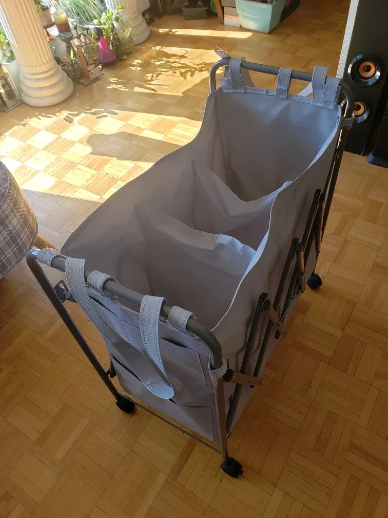 Grey Rolling Laundry Sorter image indicator(2)