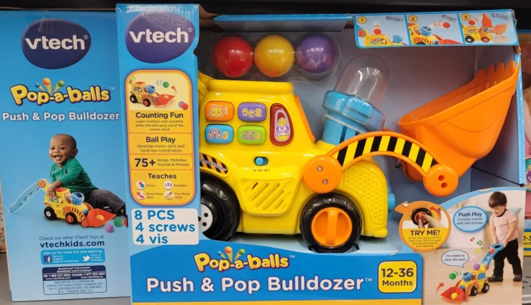 VTech Pop-a-Balls Push & Pop Bulldozer (12-36 Months) image indicator(3)