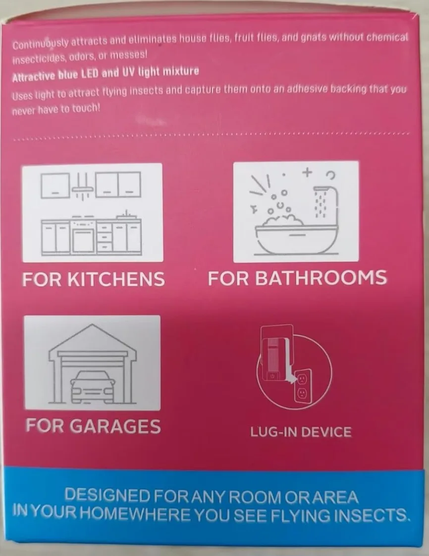 Flying Insect Trap - New in Box! 1 device + 6 refills image indicator(2)
