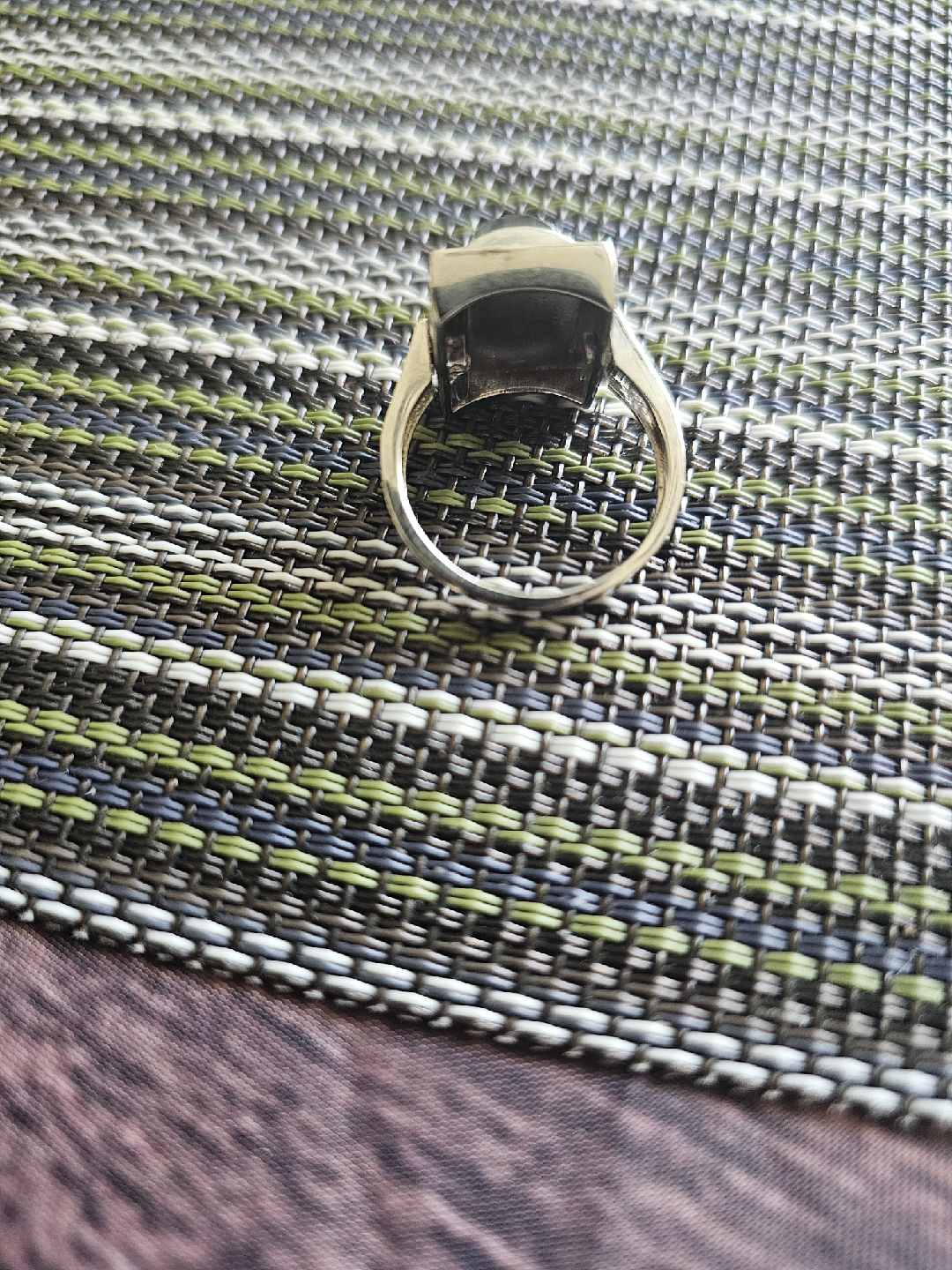 Ammolite Sterling Silver Ring Stamped 925 - photo 2