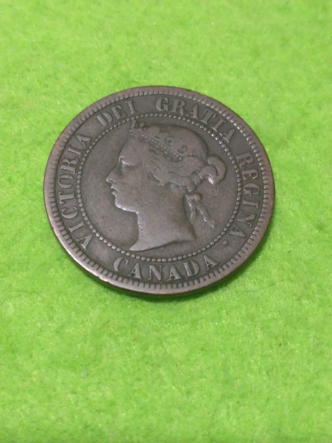 SOLD Fair 1882H Canada Victoria large cent KM #7, #2010-128 image indicator(3)