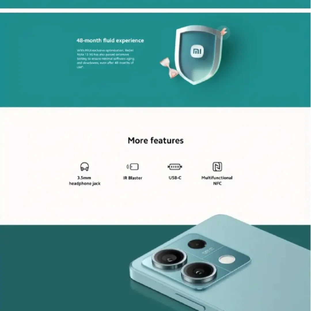 Unlocked Smartphone Redmi Note 13 5G 8gb/128gb (Brand New) image indicator(3)