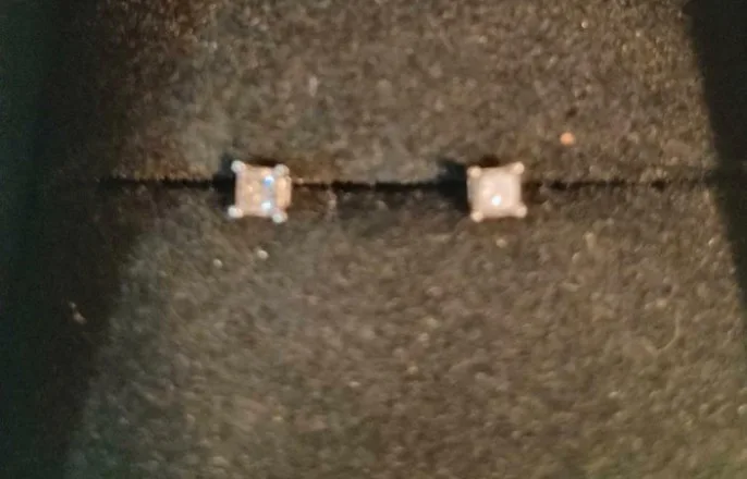 People's Jewellers Princess Cut Stud Earrings thumbnail